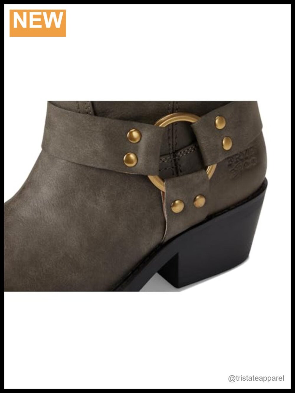FRYE Women's Lorrie Harness Mid-Calf Motorcycle Boots Vegan Leather - Picture 5 of 6